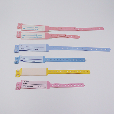 Waterproof Patient Identity Information Adult Child Soft Plastic PVC Wristbands