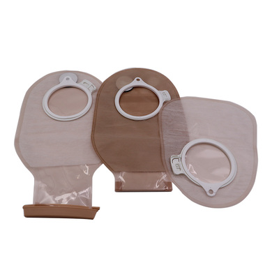 Medical Non-Woven Two Pieces Open Ostomy Disposable Colostomy Bag