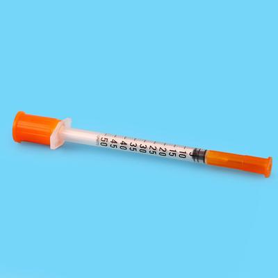 China Wholesale Disposable 0.3ml/0.5ml/1ml Disposable Medical Insulin Syringe with Fixed Needle