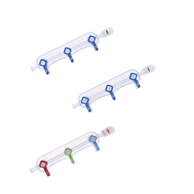 Disposable interventional accessories 3 port manifold medical set