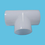 Socket Sanitary 3 Way Pipe Connector Plastic PVDF Tee