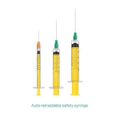 CE FDA certificate 3ml 25g Auto-Retractable Safety Syringe with needle