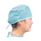 Medical supply non-woven surgical cap